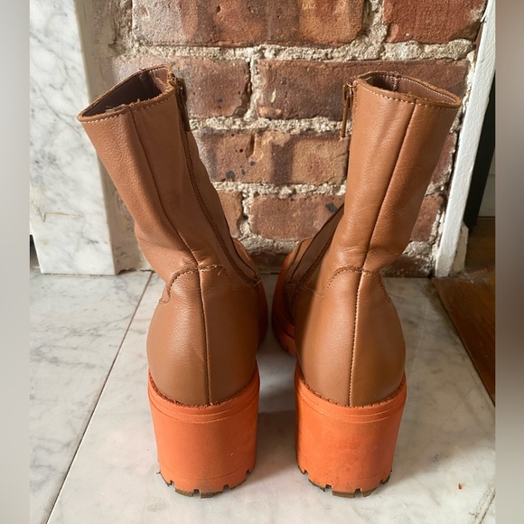 Free People Leather Platform Boots - Picture 4 of 6